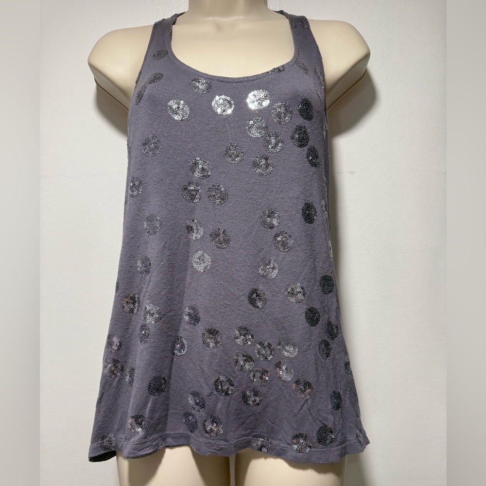 Halogen Silver Polka Dot Tank Top